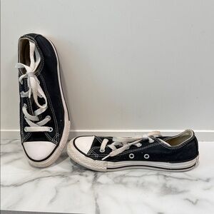 Converse Kids Black and White Sneakers size 2